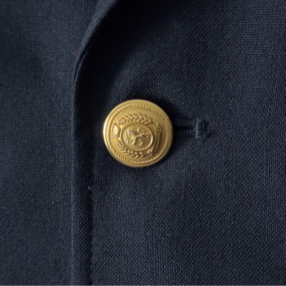 Tommy Hilfiger school boy blazer size medium larger navy blue gold buttons - Picture 5 of 12